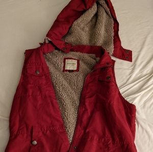 Sonoma winter/fall red vest
